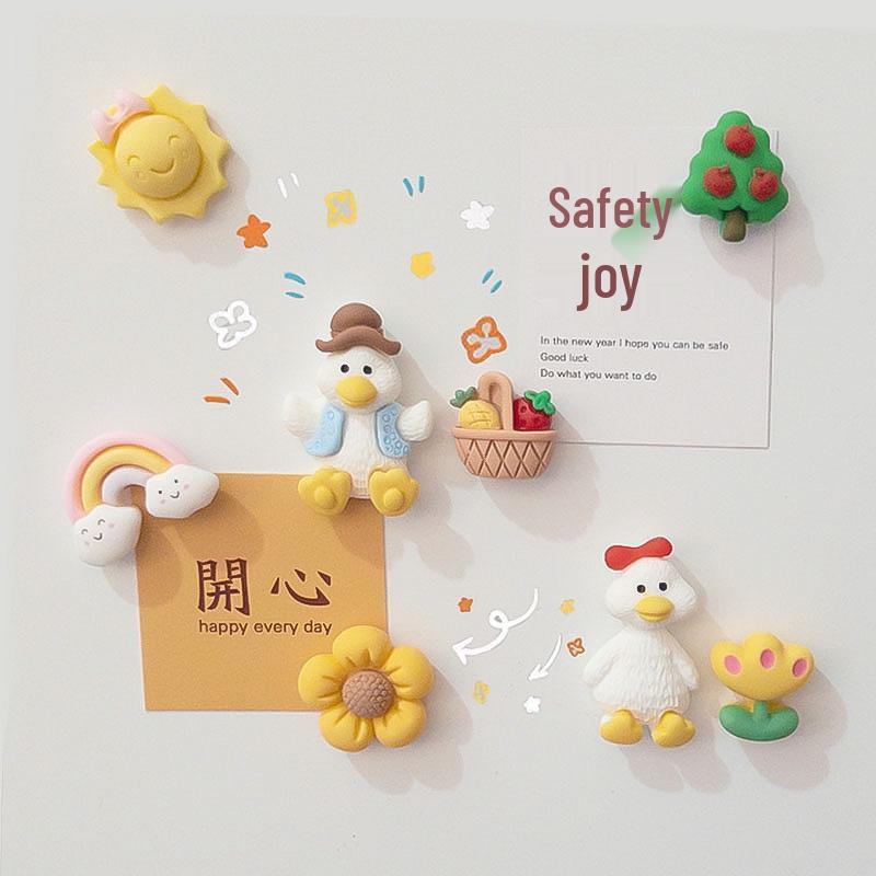

3D Mini Duck Fridge Magnet - Cute, Strong, and Stylish Decoration
