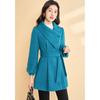 Kebeier Women's Irregular Design Padded Wool Blend Winter Coat