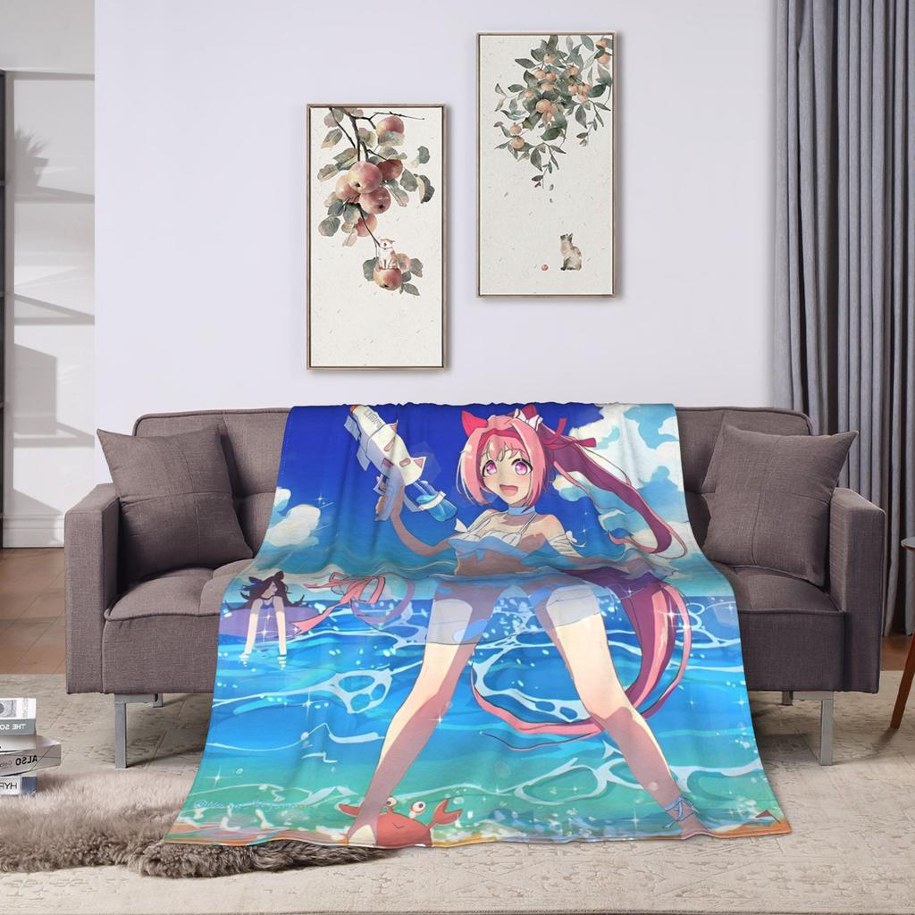 Haru Urara Uma Musume Blankets Coral Fleece Plush Winter Portable Super Soft Throw Blanket for Home Outdoor Bedspreads