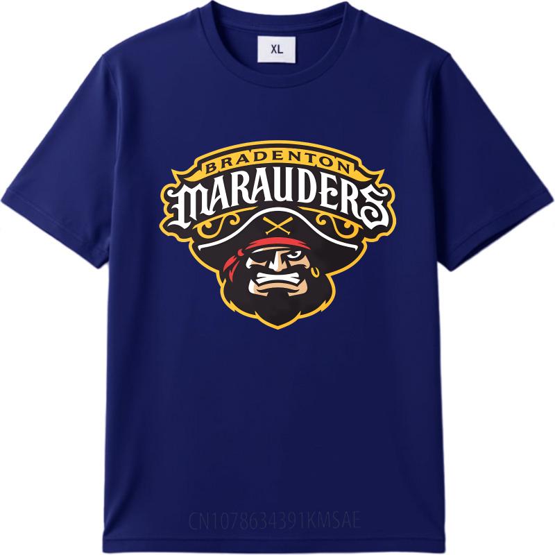 Plus Size Summer For Him Tshirt Bradenton Marauders Pirate Logo Design Short Sleeve Adult Crew Neck Tops Relaxed Fit Tshirt