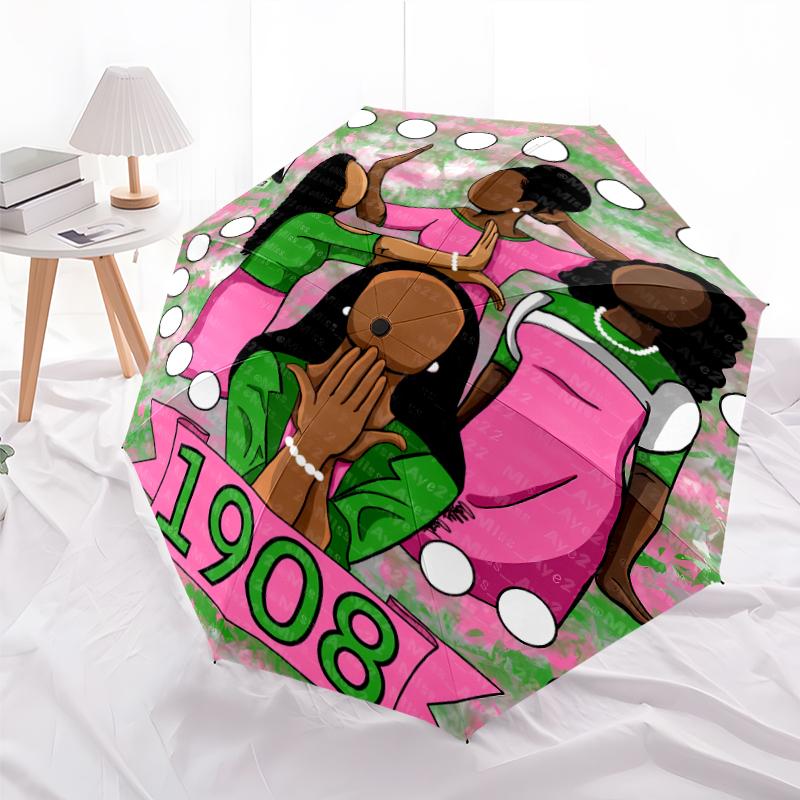 Printed AKA Logo5-Printed Folding Umbrella,Outdoor,Leisure,And Travel Umbrella,Durable Umbrella Fabric,Birthday And Holiday Gift