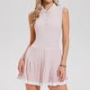 Womens Sleeveless Polo Tennis Dress With Collar Breathable Sport Golf Fitness Running Outfit