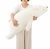 Livheart Body Pillow Premium Nemunemu Animals Lucky the Polar Bear BIG Size Fluffy and Squishy Stuffed Animal 28979-11