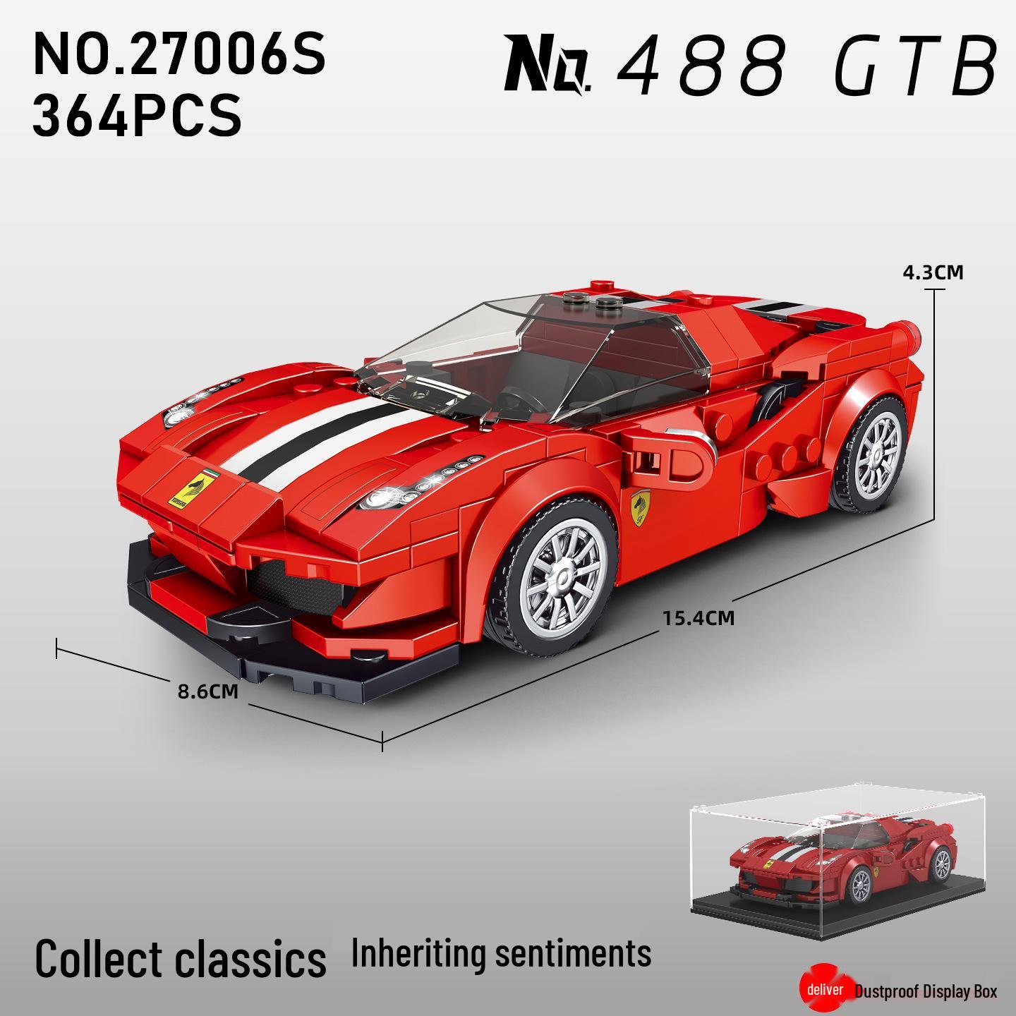 Yuxing King Blocks Roadster Образовательная игрушечная модель автомобиля для мальчиков - Сборка Подарок на день рождения (27006)