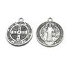 10 Pcs Saint Christopher/Michael/Jude Medal Necklace Zinc Alloy Saint Benedict Nursia Patron Against Evil Medal Pendant