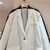 Design Sense Niche Contrasting Color Blazer Women's Spring and Autumn New Korean Version Loose Casual Small Suit Trendy