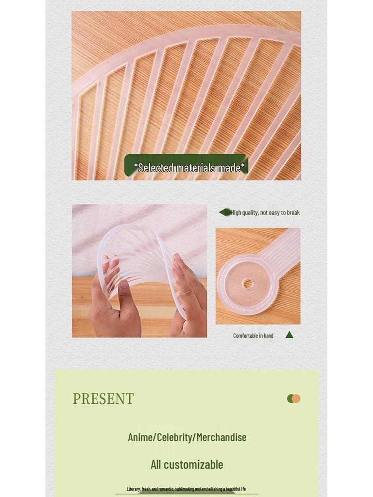 Büyük ve Küçük Kendin Yap Konser Yelpazeleri - Japon/Kore Yıldızı ve Anime Yuvarlak Yelpaze Ürünleri