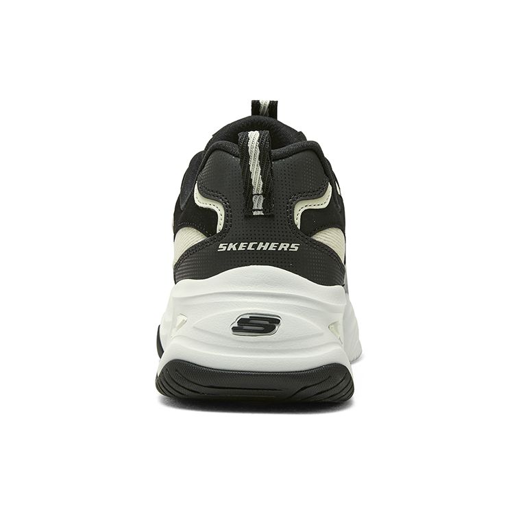 Skechers DLites 1.0 Fourth Generation Milk Tea Bear Comfortable Versatile Shock Absorbing Breathable Low Top Casual Running Shoes 896282-BKNT