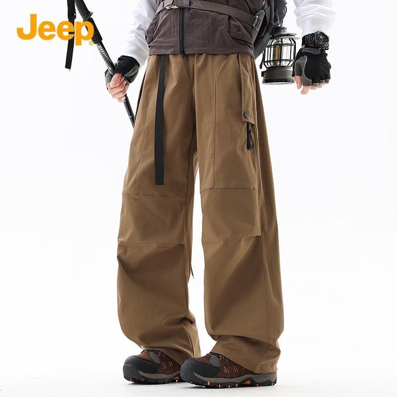 JEEP Men s Loose Straight Multi-Pocket Cargo Pants 2XL