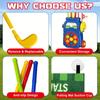 1 Set of Junior Golf Training Equipment - ABS Material Including Putter, Club and Ball - Suitable for Beginners, Outdoor Play, Gift Outdoor Toys