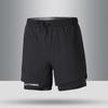Men's Summer Sports Basketball & Running Shorts, Lightweight Two-in-One Design, Mid-Length for Training & Casual Use