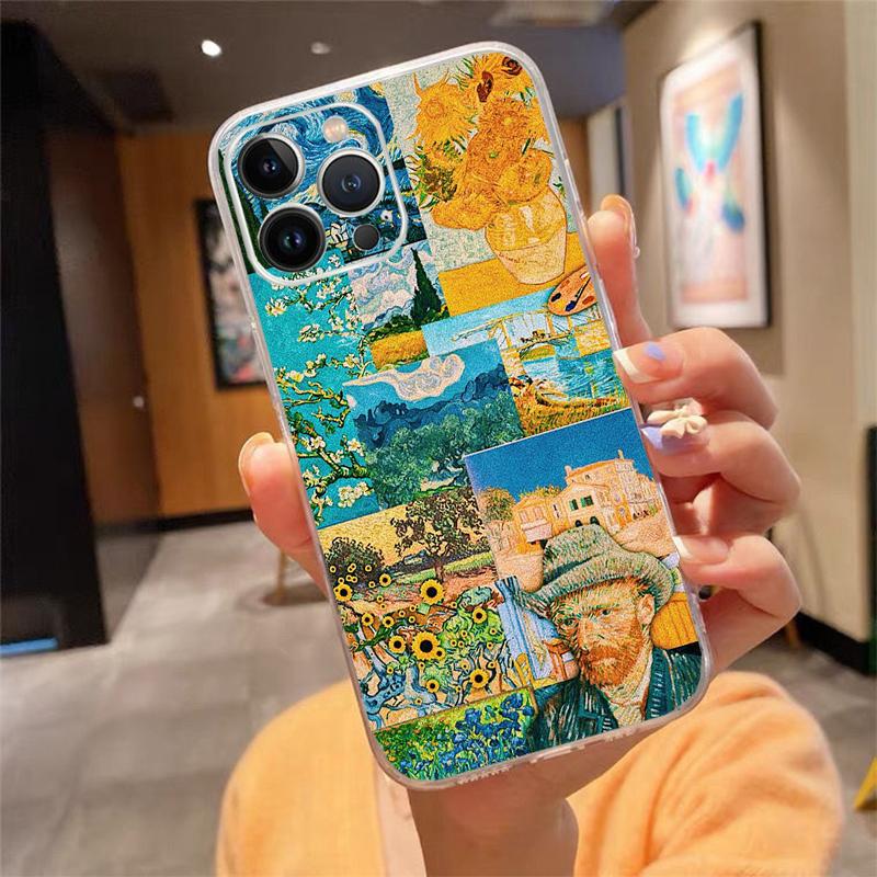 Phone Case For Iphone 17 Pro Max Air 16 15 14 13 Pro Max 15 16 Pro 15Plus Van Gogh Painting Art