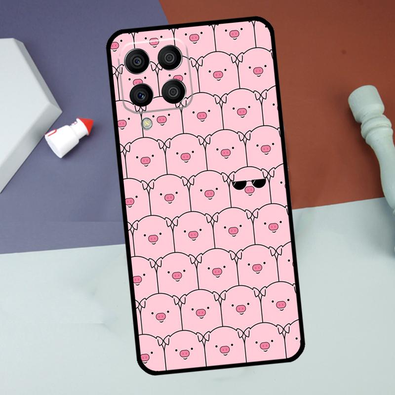 Cute Pink Pig For Samsung Galaxy M33 M20 M15 M35 M55 M14 M34 M54 M13 M23 M53 M31 M11 M32 M52 M06 M16 Case