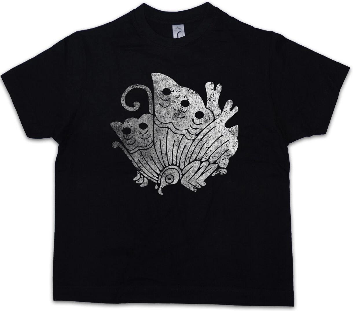 TAIRA CLAN MON Kids Boys kids boys T-Shirt Japan Shogun Samurai Ninja Flag Flag 100