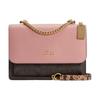 New Klare Canvas Leather Chain Bag, Shoulder Bag, Crossbody Bag Medium Size Women's Brown Monogram & Shell Pink C7589-IMTL9