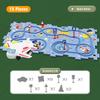 Puzzle Set Electric Tram Children's Toys DIY Track Play Mat Railroad Car Mini Road Signs Scene Jigsaw Puzzle Toys Boy Girl Gifts