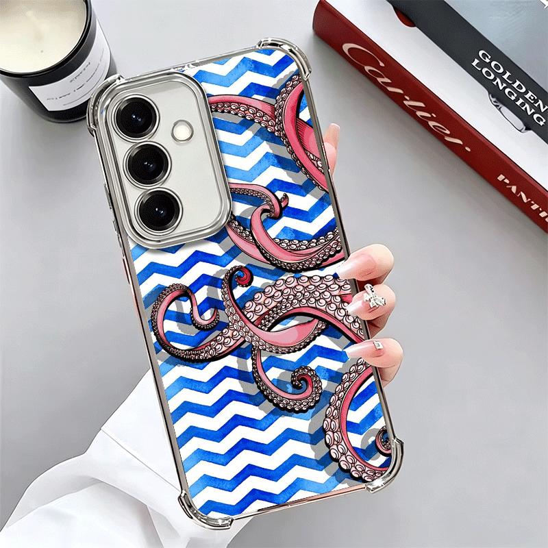 

Арт с щупальцами осьминога Мягкий чехол для телефона для Samsung A17 A27 A07 A37 A57 A16 A56 A15 A55 A14 A54 A13 A53 A26 A36 A25 A35 A24 A34 A23 Samsung A33