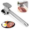 Marteau Attendrisseur de Viande en Acier Inoxydable Double Face Robuste Maillet à Steak Outil de Cuisine Durable pour Bœuf Volaille