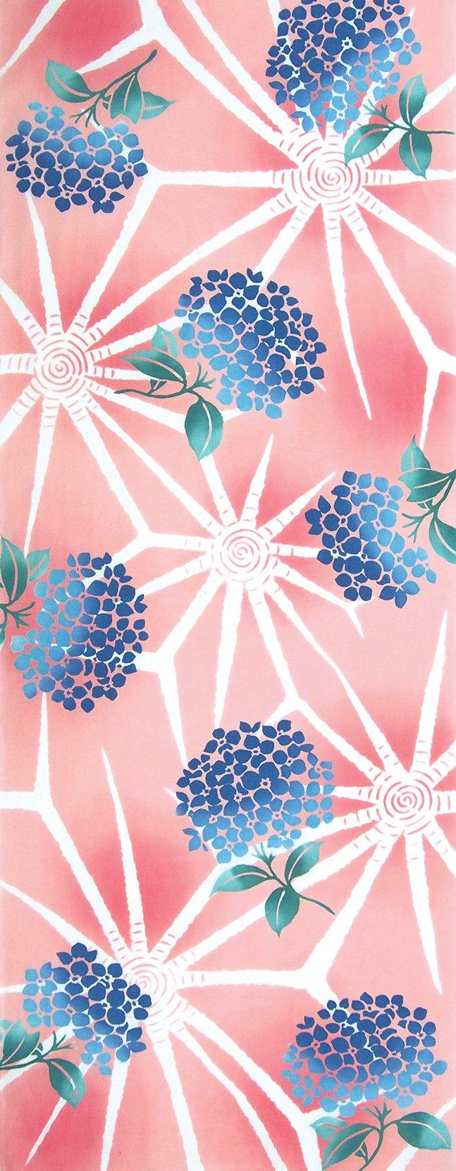 

Kenema Tenugui Ise Gorgeous Rainy 35 x 90 53608 Chū-dyed Towel, Pattern, Day, cm, розовый