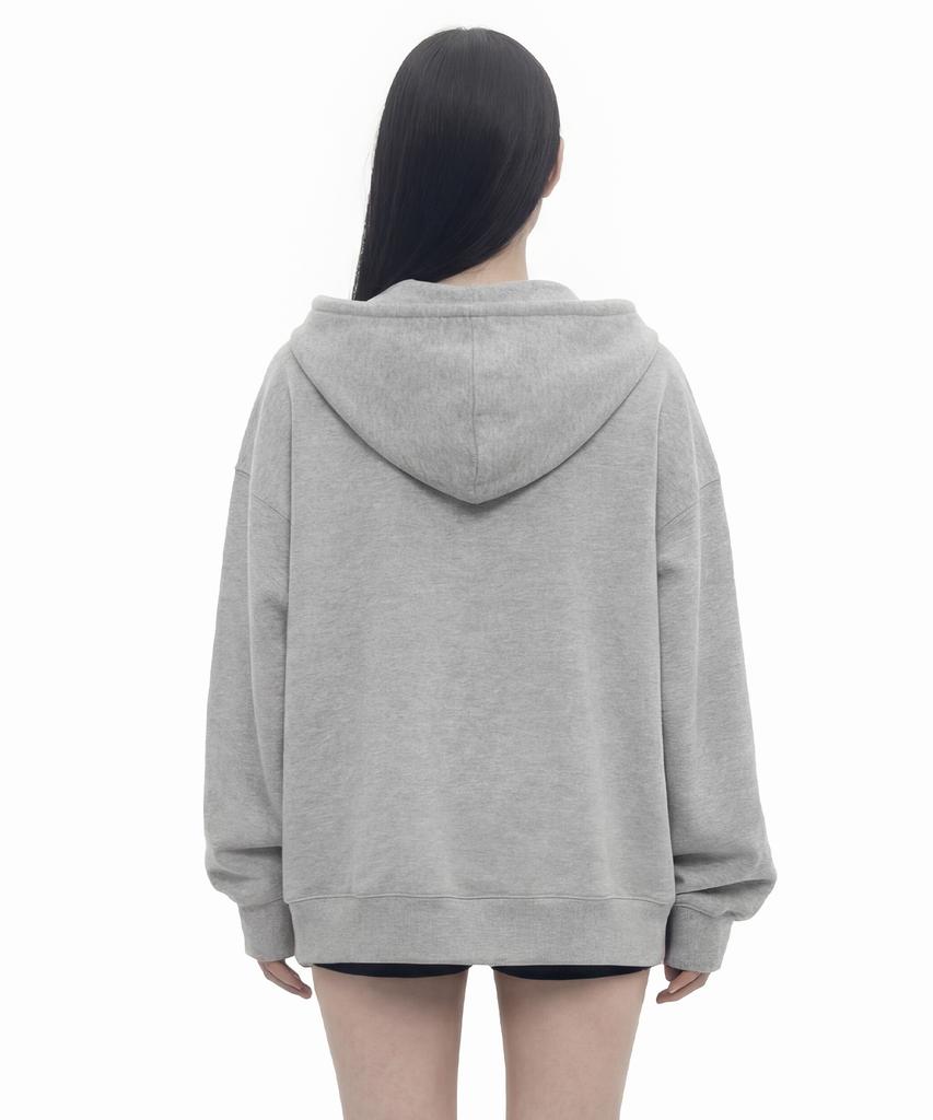 Graver [Unisex] Sim Cross Zip-Up Hoodie_2Color