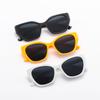 04003 Personalized Square Sunglasses, European And American 2023 New Fashion Plain Street Shot Trendy Sunglasses
