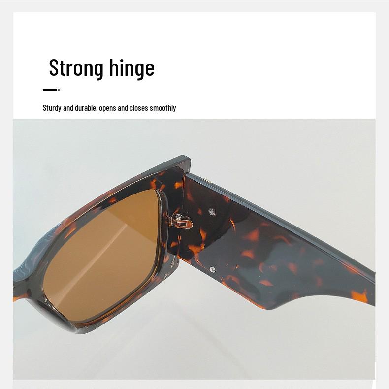 Women's Retro Large Frame Sunglasses - European & American Fashion Trend, High-End Style