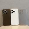 For iPhone 16 Pro Max Case Slim Soft TPU Phone Back Cover with Metal Buttons
