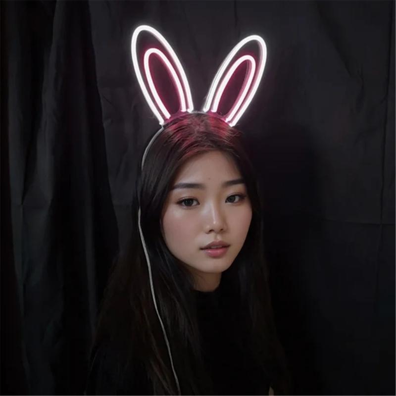 LED Glowing Hairband For Parties With Color Changing Lights And Comfortable LED Costume Props Role Play Birthday Party