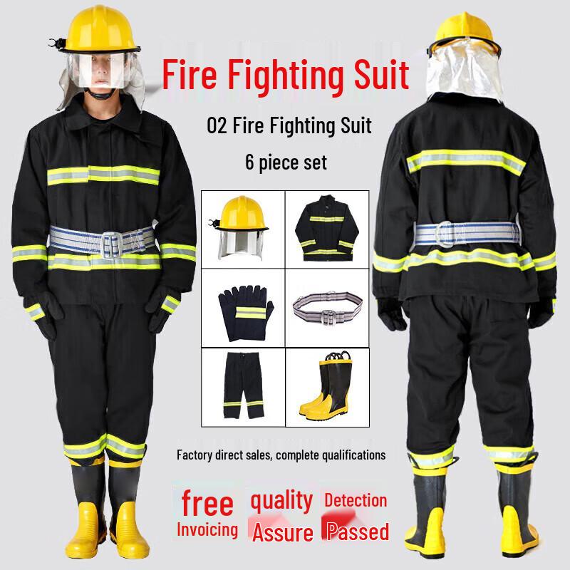 YEXIZE Type 02 Firefighter Suit Set with Boots