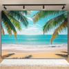 2D Turquoise Ocean Backdrop for Beach Wedding & Luau Events