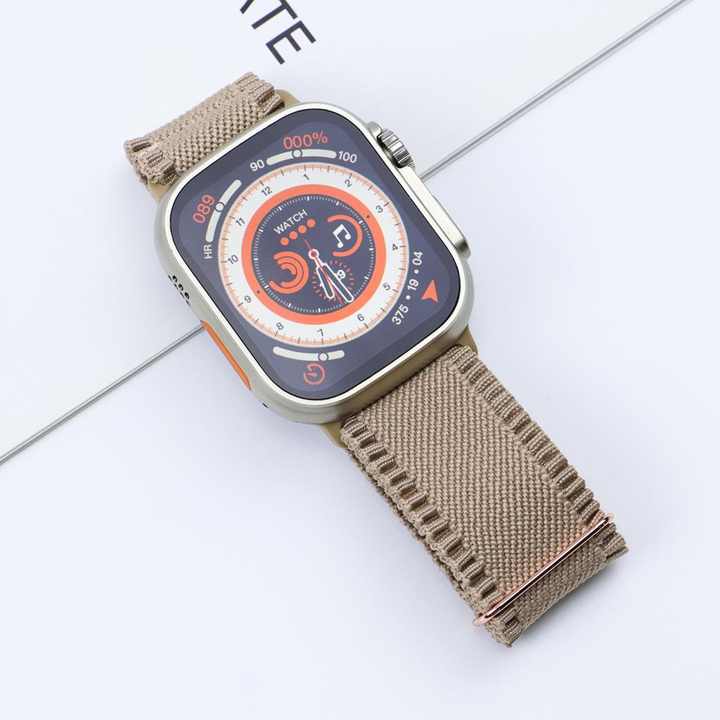 Elastic Nylon Strap for Apple Watch band 49mm 45mm 44mm 42 Loop Belt for iwatch series Ultra 8 7 6 SE 5 4 40mm 41mm 38 Bracelet