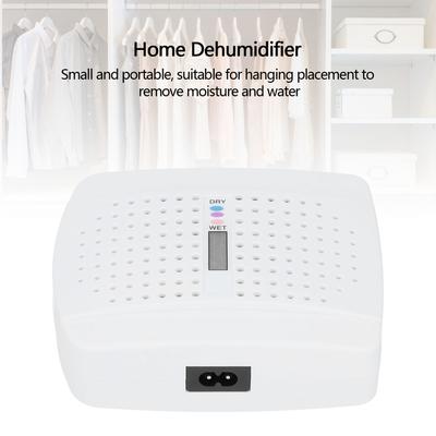 White Mini Dehumidifier Reusable Silent Bookcase Wardrobe Moisture Absorber Home Humidity Control