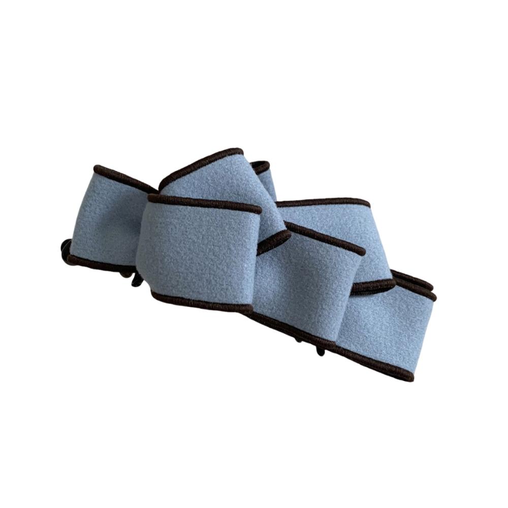 

Korean Style Bowknot Banana Clip Sweet Women Hair Claws Cute Ponytail Holder Daily Wear синий