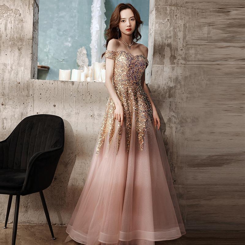 Heavy industry evening dress women`s 1011