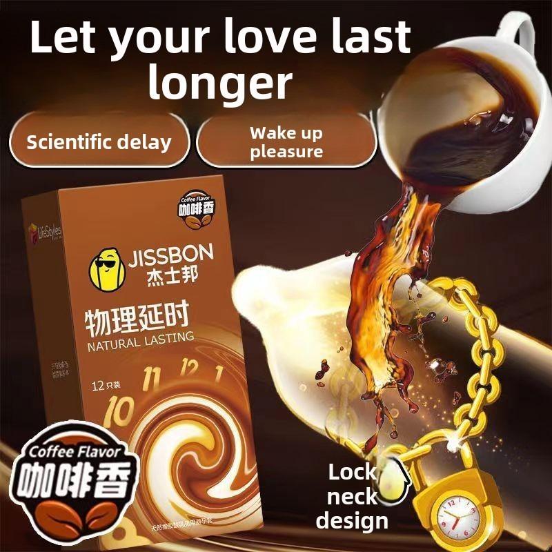 Physical Time-delaying Coffee-scented Condoms 3/6/12 Sets of Condoms Adult Birth Control Erotic Sex Products
