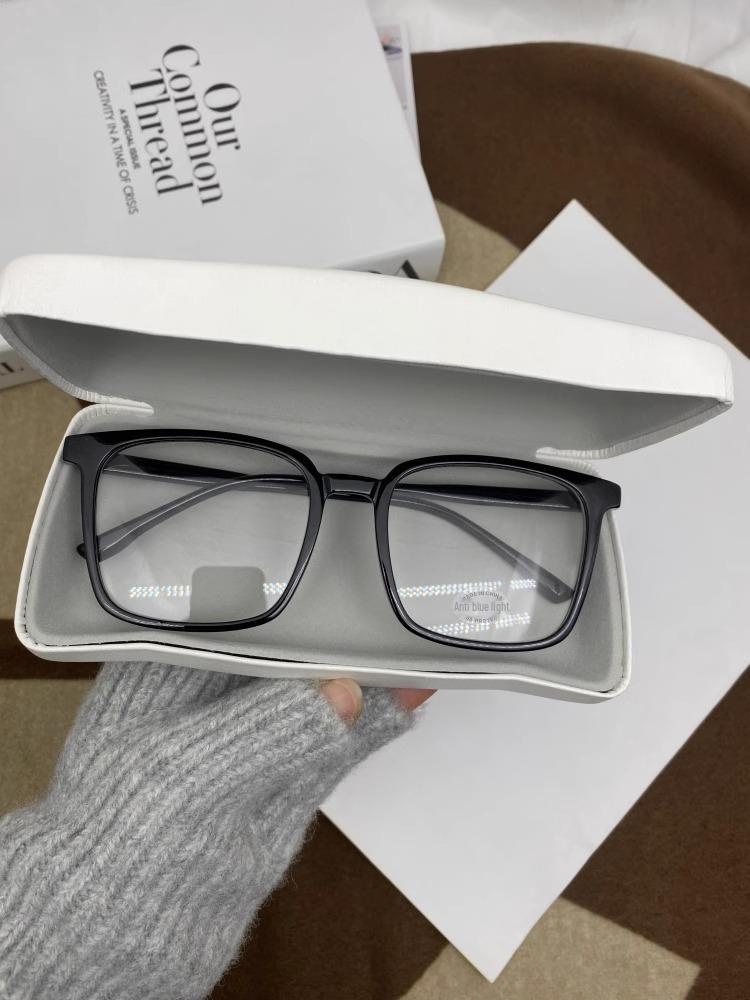 Unisex Übergroße Quadratische Brille mit Dickem Rahmen – 16cm, Geeignet für Gläser oder Myopie-Brillen