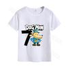 Dog Man Unisex T-shirt Summer Clothes Cotton Comfortable Short Sleeves Birthday Tops Cartoon Anime Graphic Print T Shirts Gifts