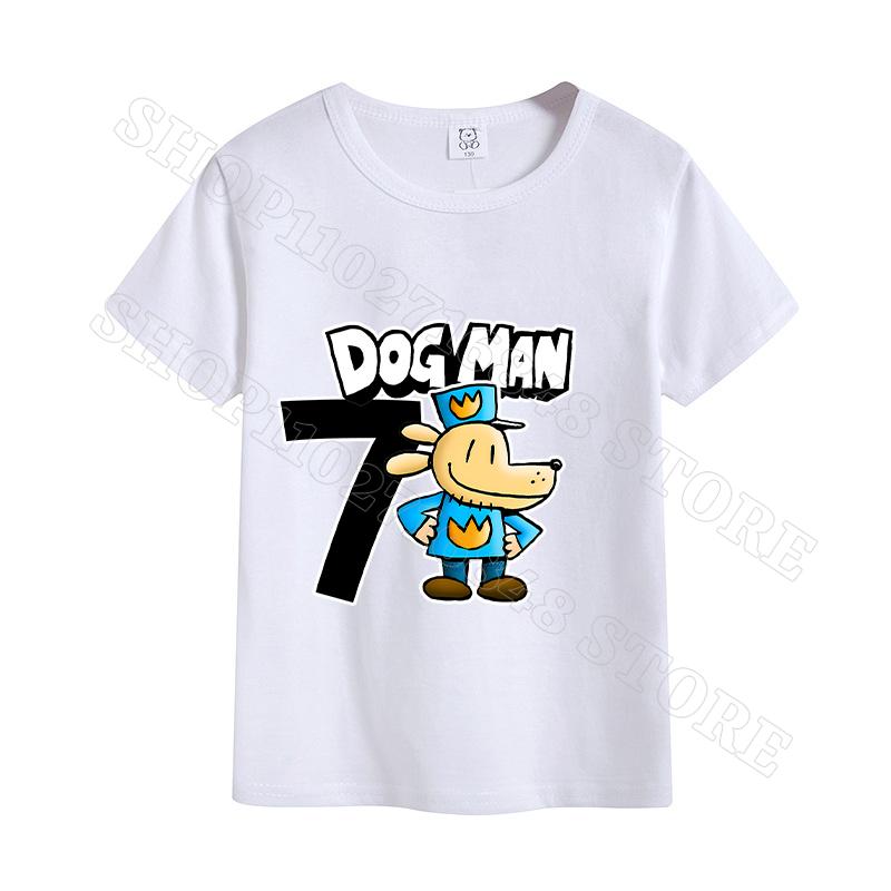 Dog Man Unisex T-shirt Summer Clothes Cotton Comfortable Short Sleeves Birthday Tops Cartoon Anime Graphic Print T Shirts Gifts