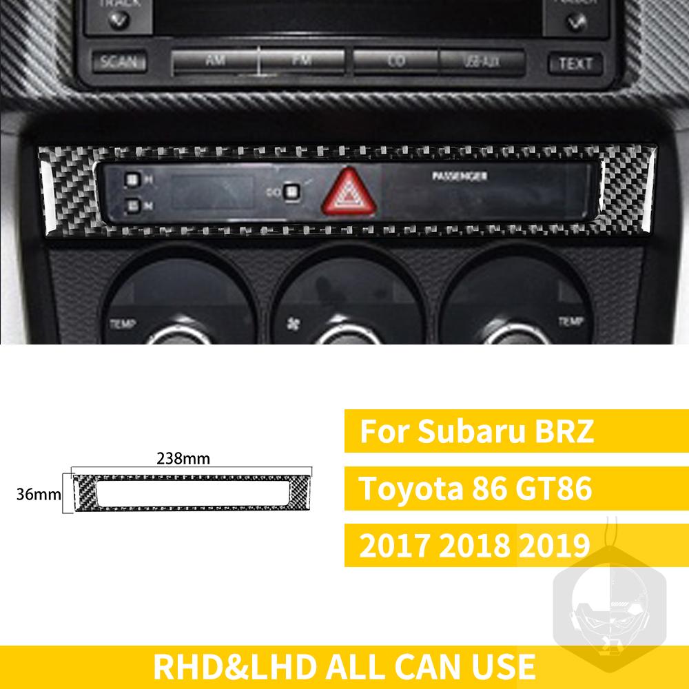 Pro Subaru BRZ Toyota 86 GT86 2017 2018 2019 Carbon Fiber Car příslušenství Držák řadicí páky Obložení klimatizace