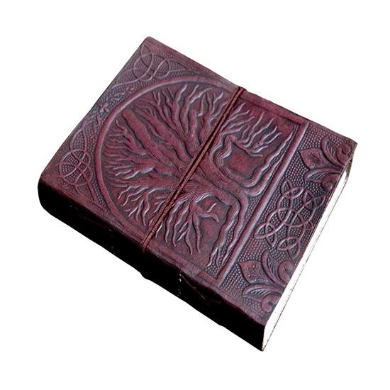 Tagebuch mit Lebensbaum-Motiv, Leder, mit C-Lock-Notizbuch, Geschenke für Männer und Frauen