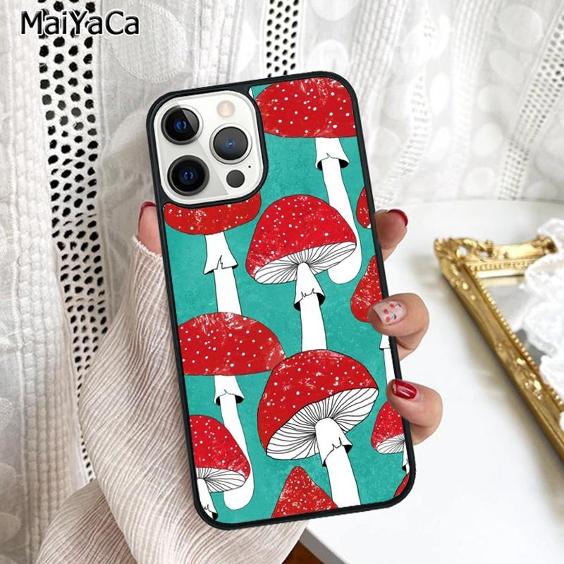 

Magic Mushrooms Phone Case Cover For iPhone 17 Air 16 16e 15 plus 11 12 13 14 pro max shell coque iPhone 11pro max