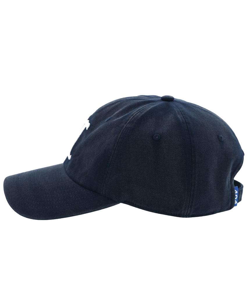 Nonpaundeu Washed Nn Mono Ball Cap [Washed Navy]