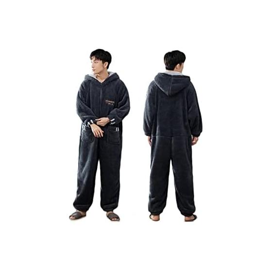[GUREITOJP] Winter Men s Pajamas, Room Wear, Kigurumi, Loungewear, All-in-One, Kigurumi Pajamas, Nightwear, Sleepwear, Fluffy, Adult Kigurumi,