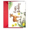 Watercolor Wind Birthday Greeting Card Envelope Set Handwritten Greetings Card Message Large Size