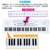 Hricane Electronic Piano Keyboard, 61 Keys, 200 Tones, 200 Rhythms, 60 Demo Songs, LCD Display, Illuminated Keys, Japanese Language Panel, Headphone