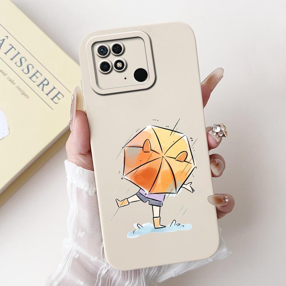 For Xiaomi Redmi 10C Case Popular Flower Camera Protection Funda Soft Silicone Phone Case For Redmi 10 Power Cover Redmi10C Capa