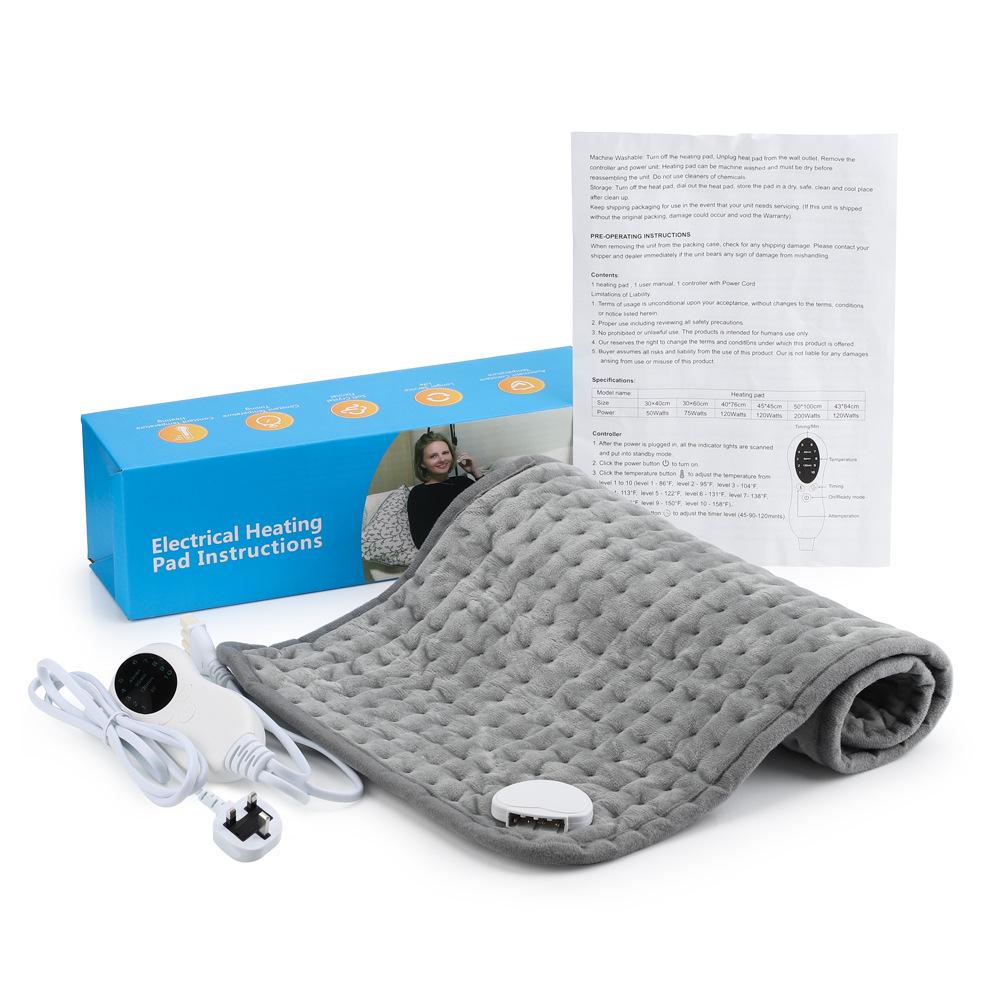 Electric Heating Pad & Blanket with 10-Level Heat Settings for Cross-Border Physiotherapy