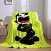 Vintage Felix The Cat Cartoon Flannel Blanket Warm Soft Halloween Christmas Couch Warm Cozy Decorative Decor Gift for All Season