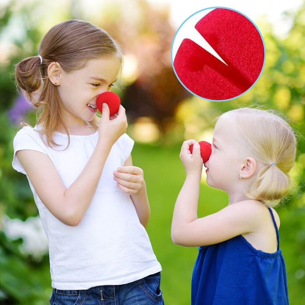 3 Bag 30PCS High Quality Carnival Costume DIY Props Red Clown Noses Sponge Ball Halloween Christmas Circus Cosplay Noses