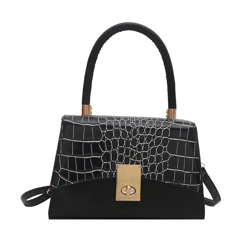 Stone pattern shoulder texture women's bag, simple temperament trend handbag women's fashion shoulder messenger bag